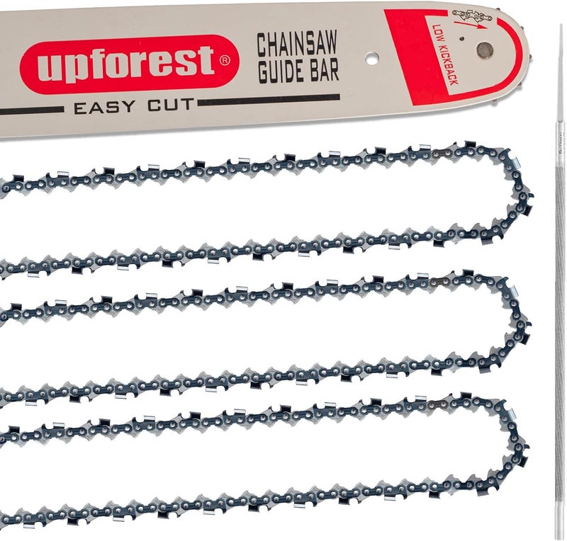 UPFOREST 16" Chainsaw Bar and Chainsaw Chain Combo Pitch: 3/8"LP, .050" Gauge,55 Drive Links for Stihl MS170 MS180 MS192 MS200 MS210 MS211 009 Gifts for Men, Father's Day Gifts for Dad (AS16055BQ1L) - Image 1